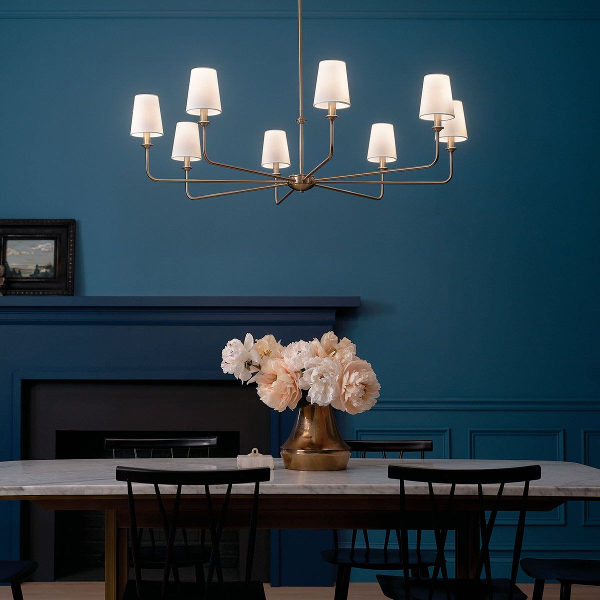 Kichler Pallas 8-Light Brushed Traditional Chandelier