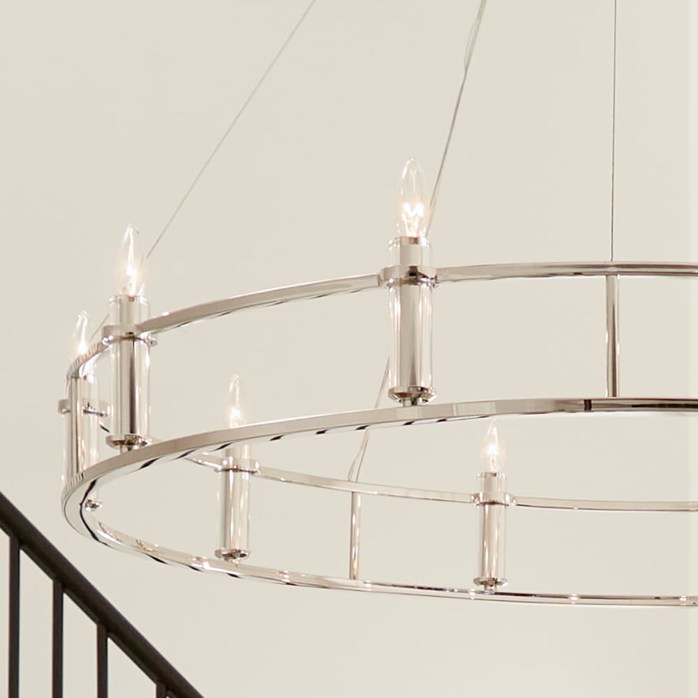 Kichler Rosalind 10-Light Polished Nickel Traditional Chandelier