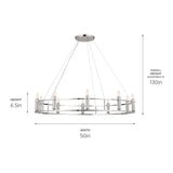 Kichler Rosalind 10-Light Polished Nickel Traditional Chandelier