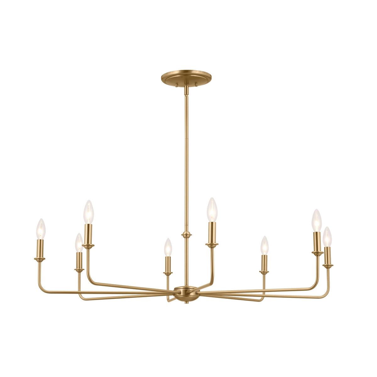 Kichler Pallas 8-Light Brushed Traditional Chandelier
