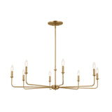 Kichler Pallas 8-Light Brushed Traditional Chandelier