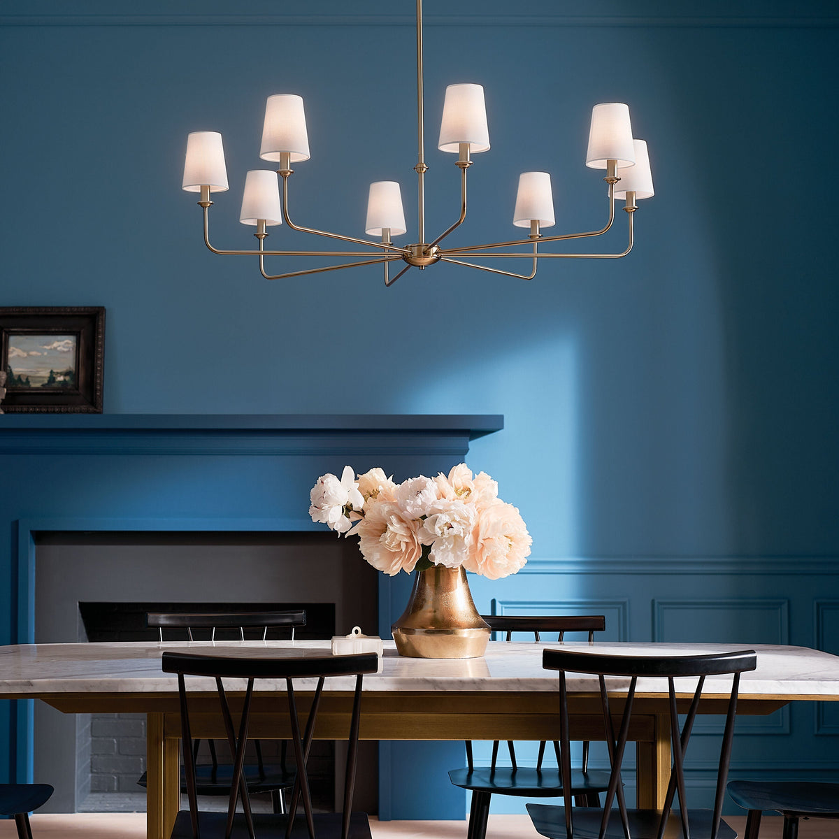 Kichler Pallas 8-Light Brushed Traditional Chandelier