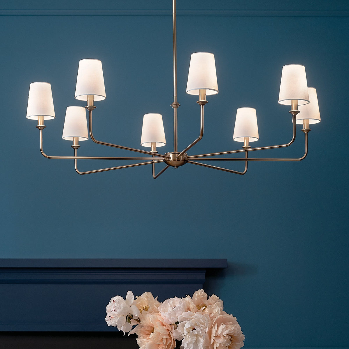 Kichler Pallas 8-Light Brushed Traditional Chandelier