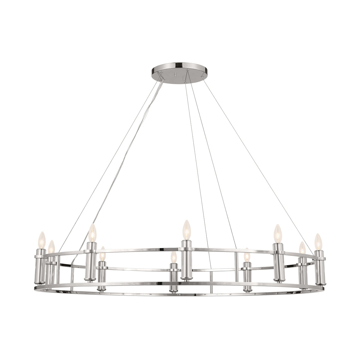 Kichler Rosalind 10-Light Polished Nickel Traditional Chandelier