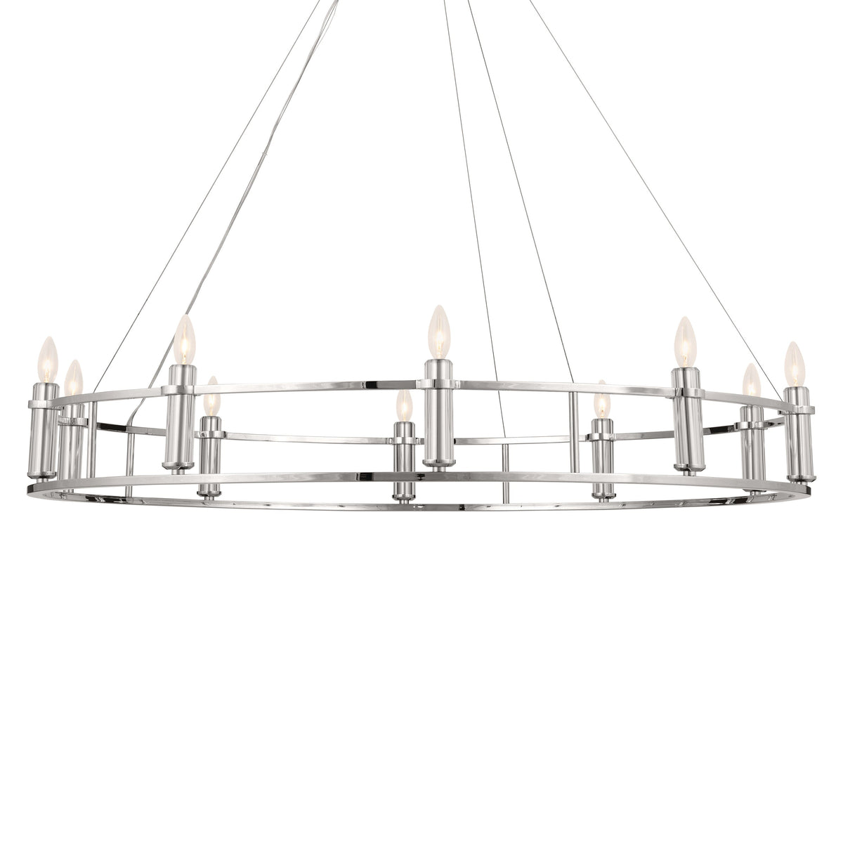Kichler Rosalind 10-Light Polished Nickel Traditional Chandelier