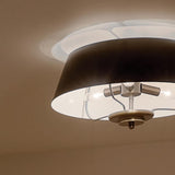 Kichler Luella 3-Light Black Traditional Drum Medium Hanging Convertible Pendant/semi-flush