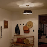 Kichler Luella 3-Light Black Traditional Drum Medium Hanging Convertible Pendant/semi-flush