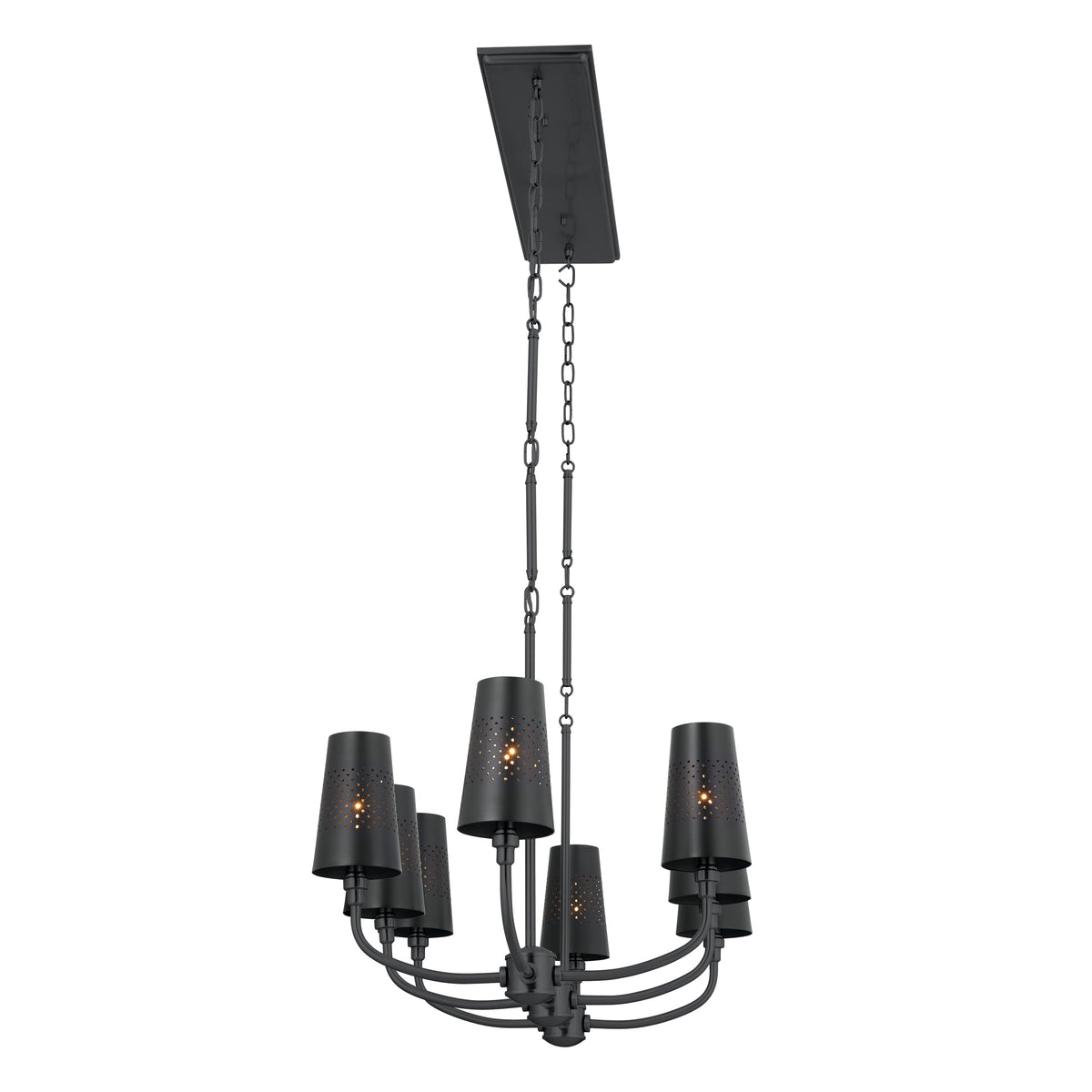 Kichler Adeena 8-Light Black Traditional Chandelier