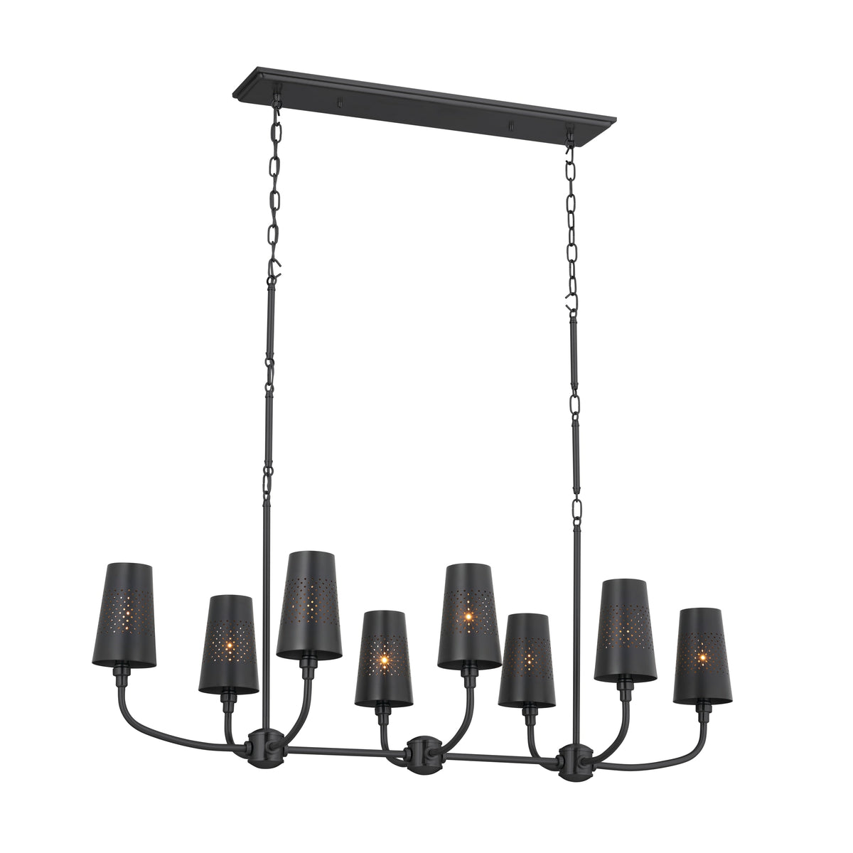Kichler Adeena 8-Light Black Traditional Chandelier