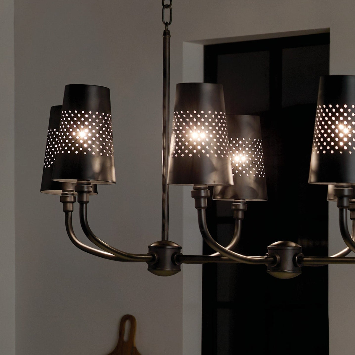 Kichler Adeena 8-Light Black Traditional Chandelier