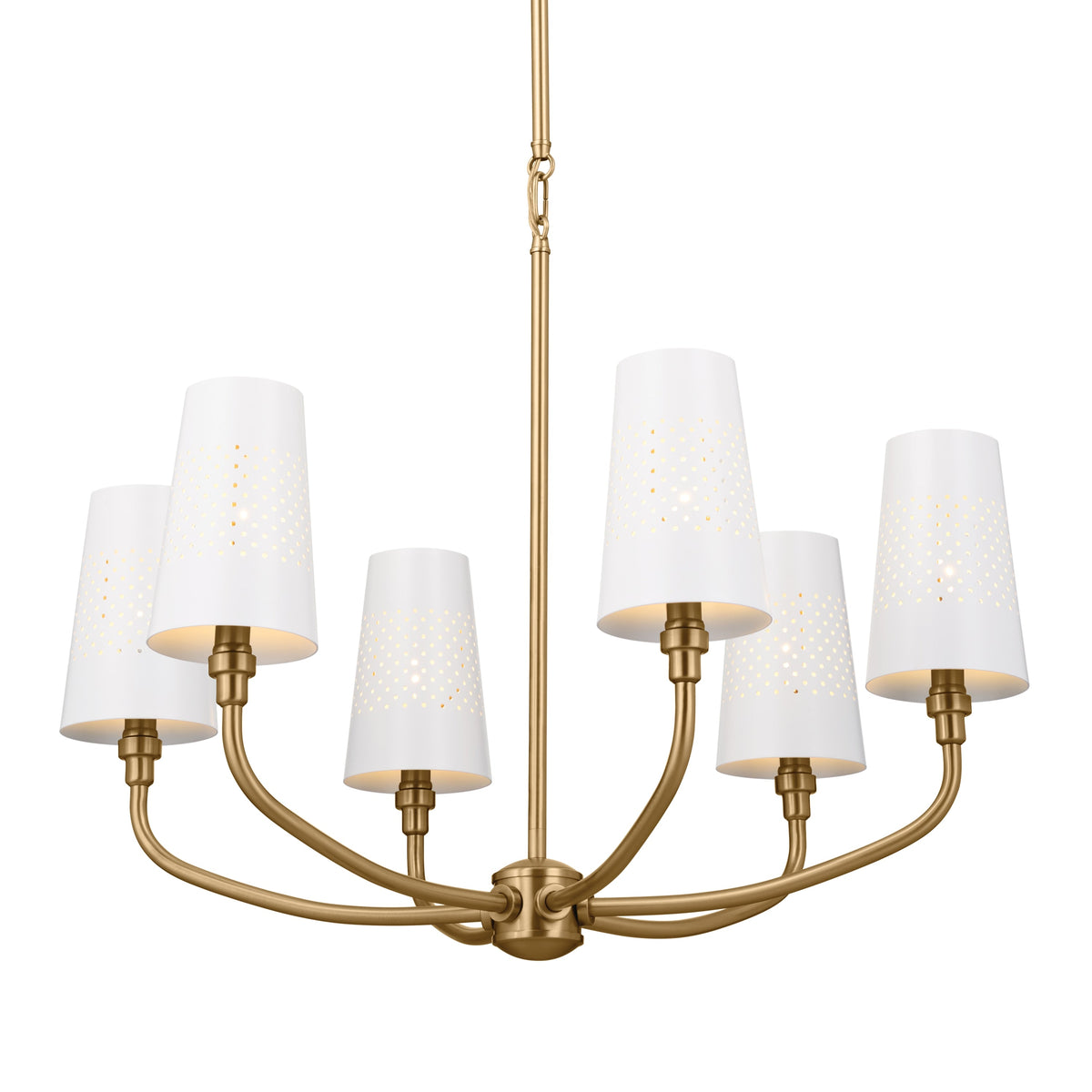 Kichler Adeena 6-Light Brushed Traditional Chandelier