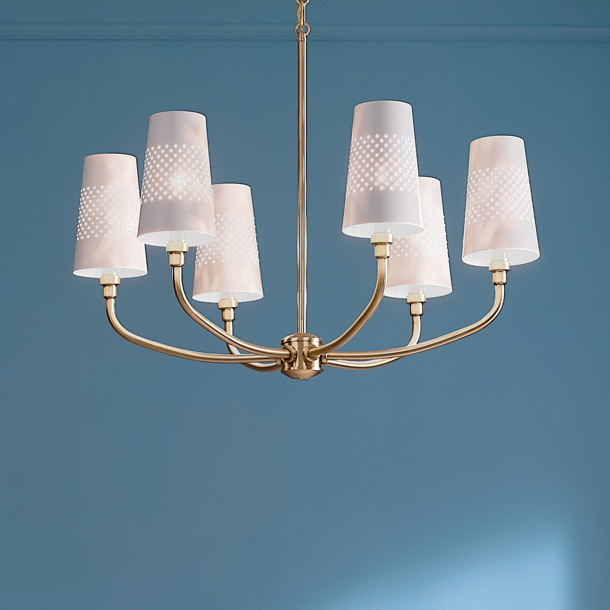 Kichler Adeena 6-Light Brushed Traditional Chandelier