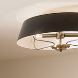 Kichler Luella 4-Light Black Traditional Drum Medium Hanging Convertible Pendant/semi-flush