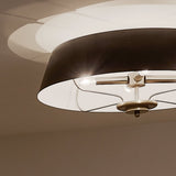 Kichler Luella 4-Light Black Traditional Drum Medium Hanging Convertible Pendant/semi-flush