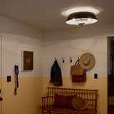 Kichler Luella 4-Light Black Traditional Drum Medium Hanging Convertible Pendant/semi-flush