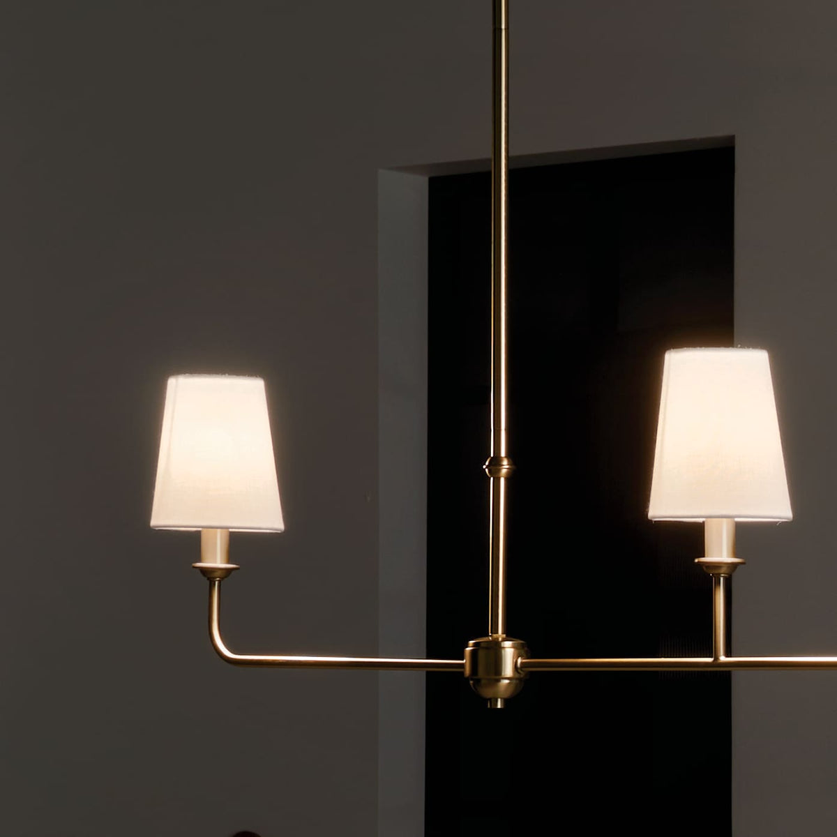 Kichler Pallas 3-Light Brushed Traditional Chandelier