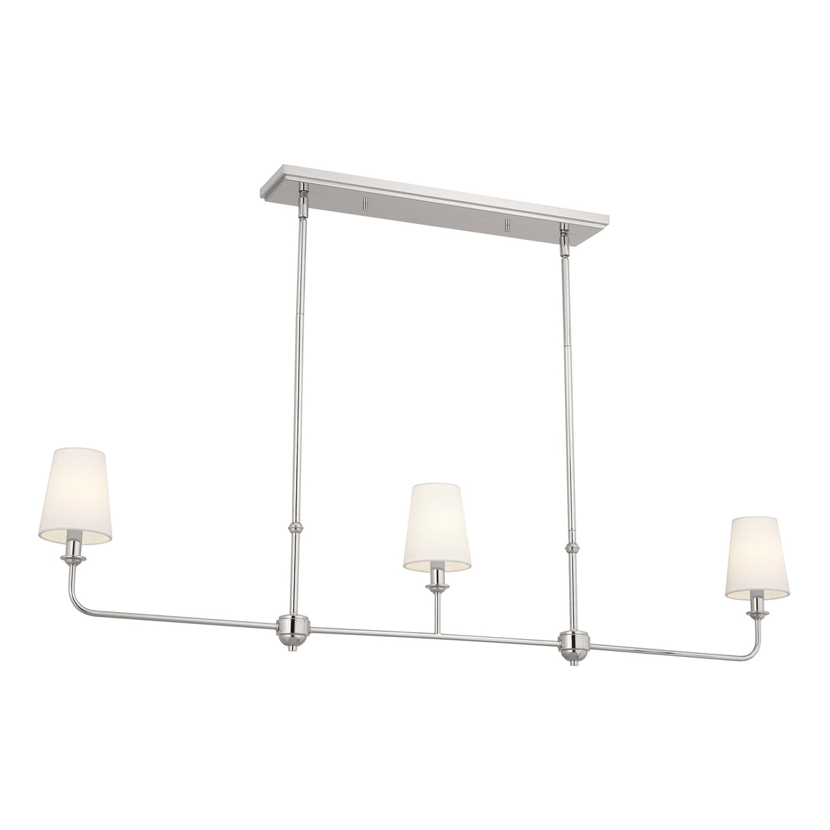 Kichler Pallas 3-Light Polished Nickel Traditional Chandelier