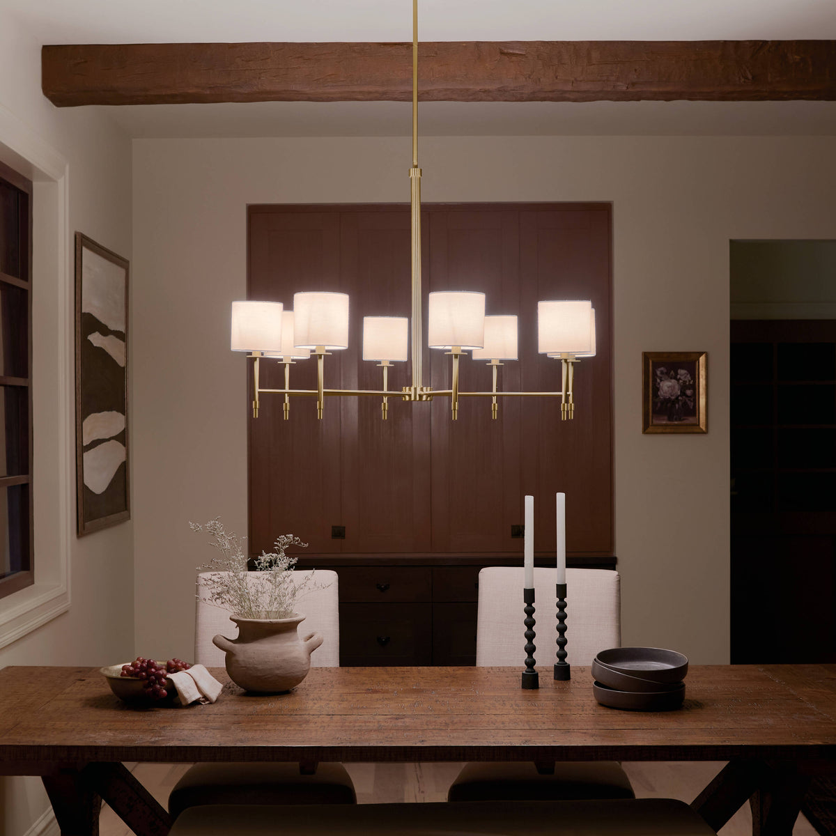 Kichler Ali 8-Light Brushed Traditional Chandelier