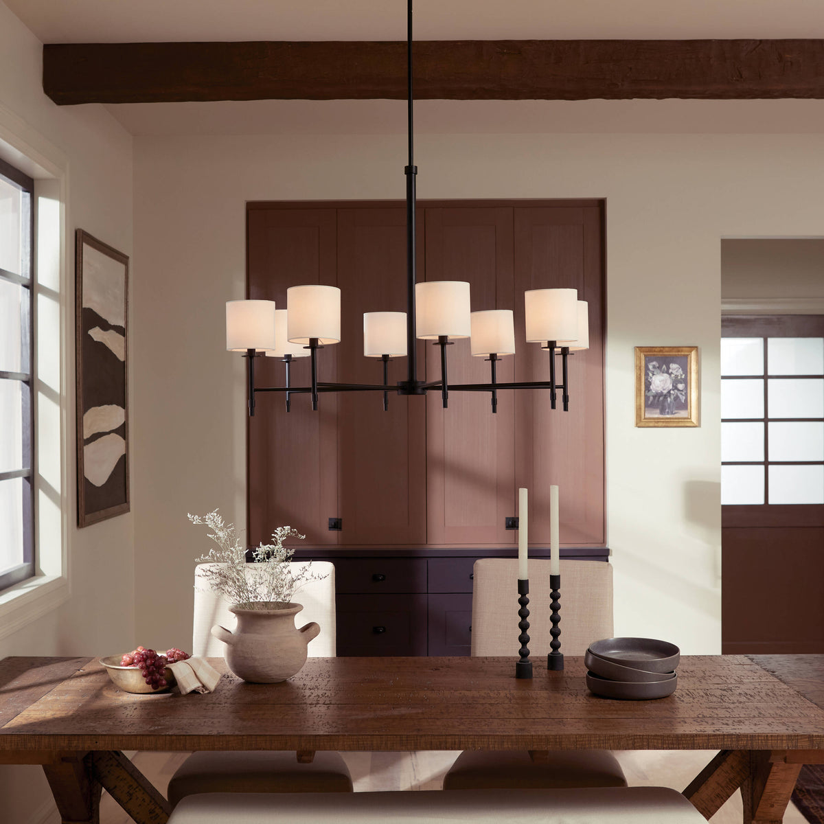Kichler Ali 8-Light Black Traditional Chandelier