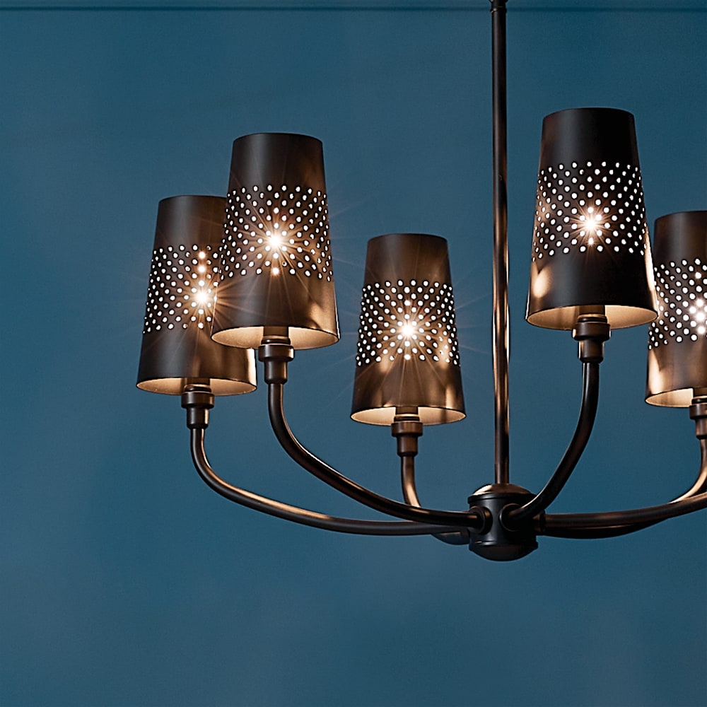 Kichler Adeena 6-Light Black Traditional Chandelier
