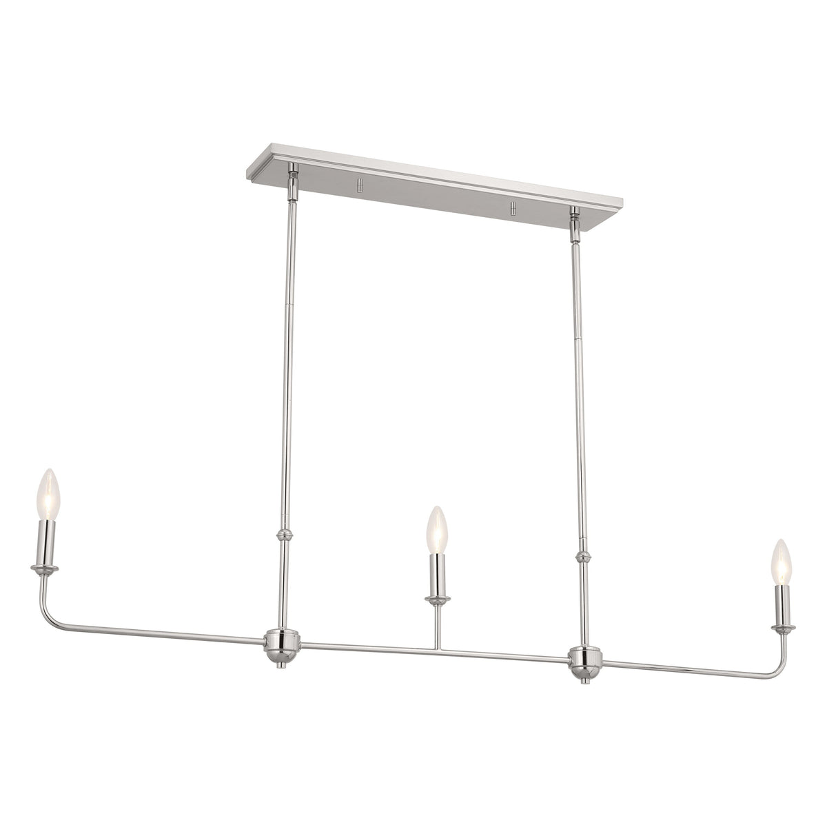 Kichler Pallas 3-Light Polished Nickel Traditional Chandelier