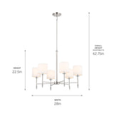 Kichler Ali 6-Light Polished Nickel Traditional Chandelier