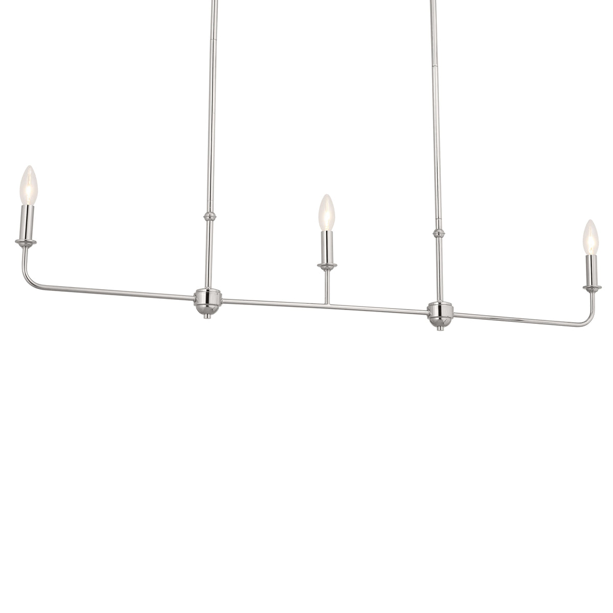 Kichler Pallas 3-Light Polished Nickel Traditional Chandelier