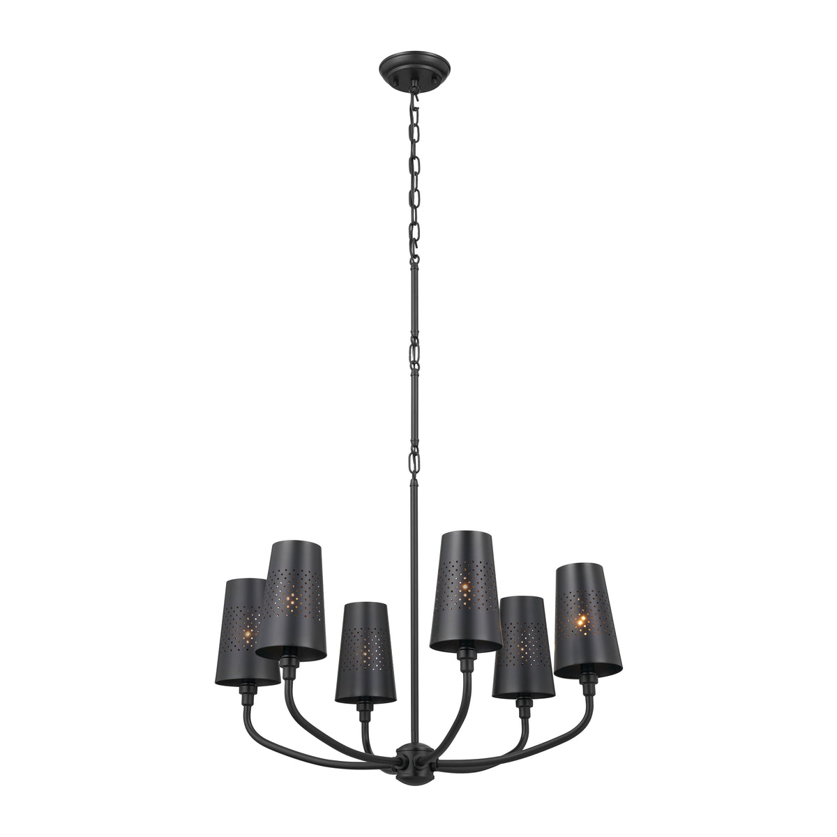 Kichler Adeena 6-Light Black Traditional Chandelier