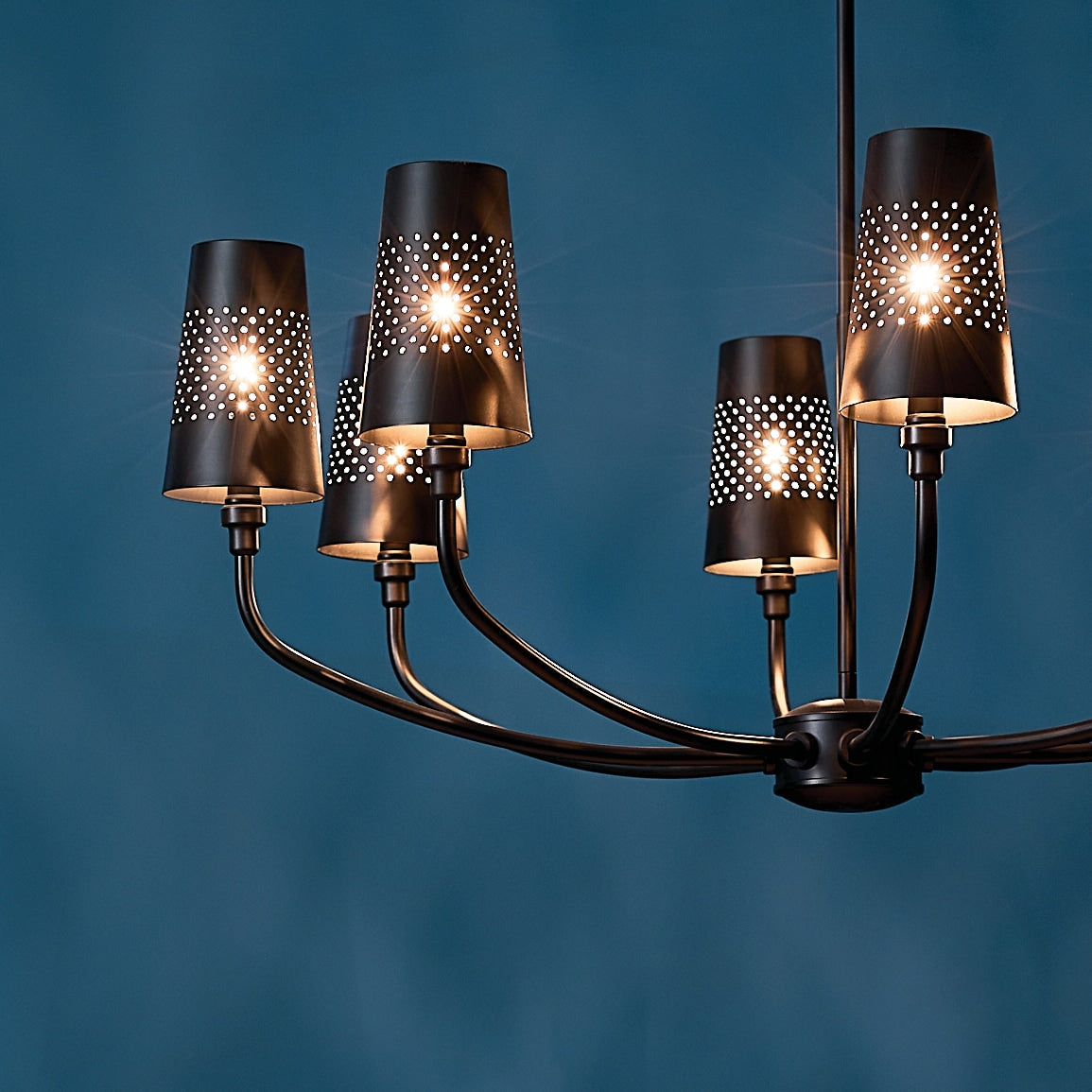 Kichler Adeena 8-Light Black Traditional Chandelier