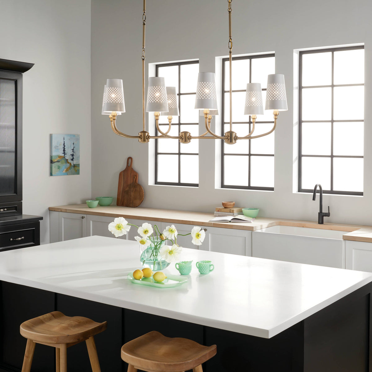 Kichler Adeena 8-Light Brushed Traditional Chandelier
