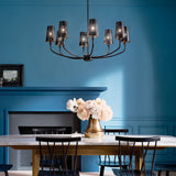 Kichler Adeena 8-Light Black Traditional Chandelier