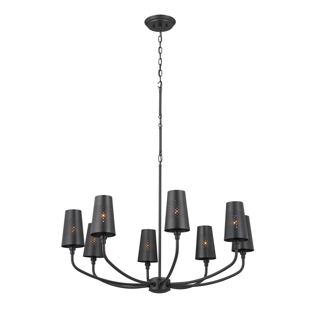 Kichler Adeena 8-Light Black Traditional Chandelier