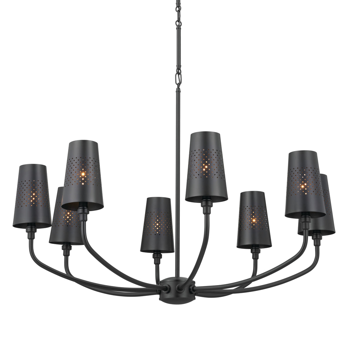Kichler Adeena 8-Light Black Traditional Chandelier