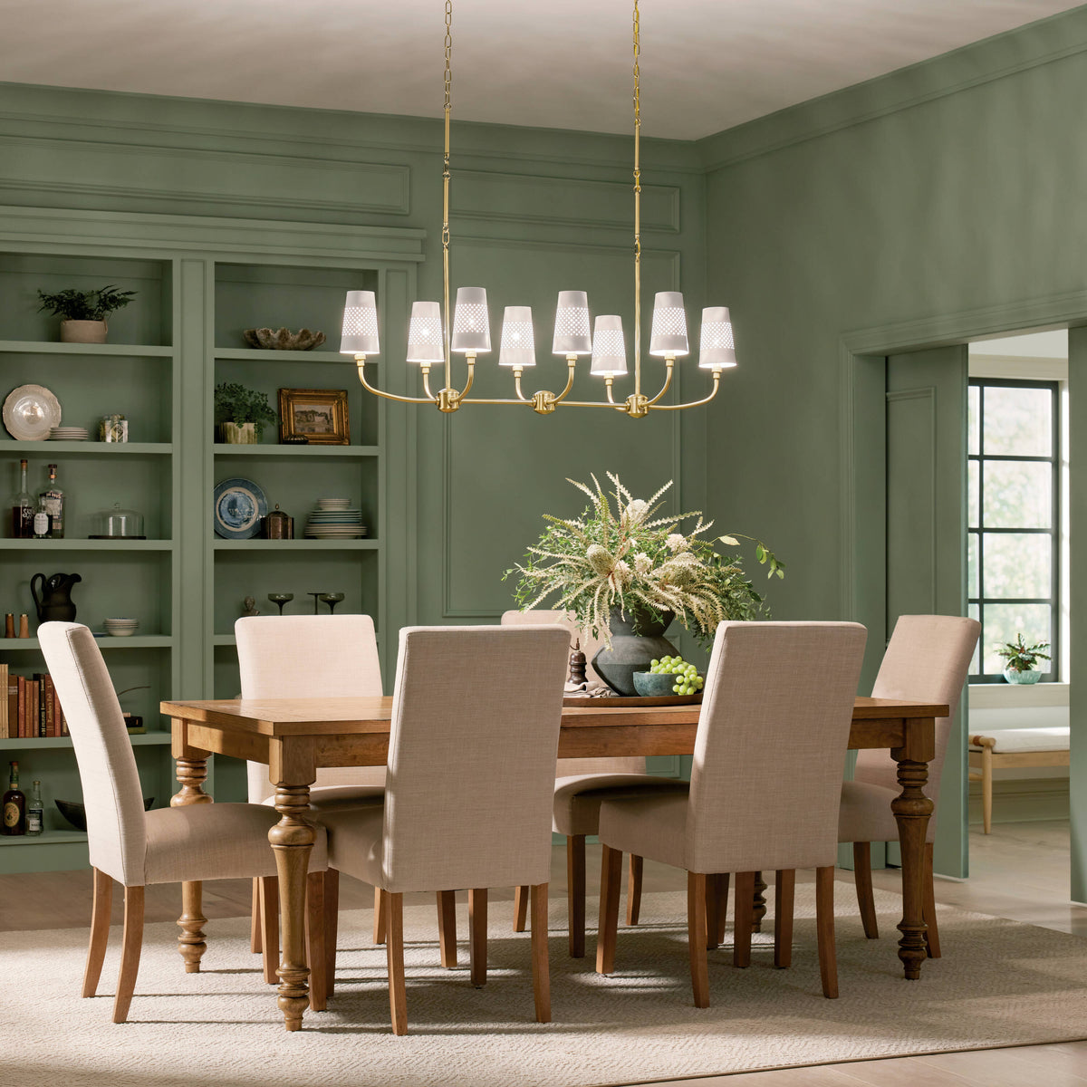 Kichler Adeena 8-Light Brushed Traditional Chandelier