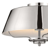 Kichler Luella 3-Light Polished Nickel Traditional Drum Medium Hanging Convertible Pendant/semi-flush