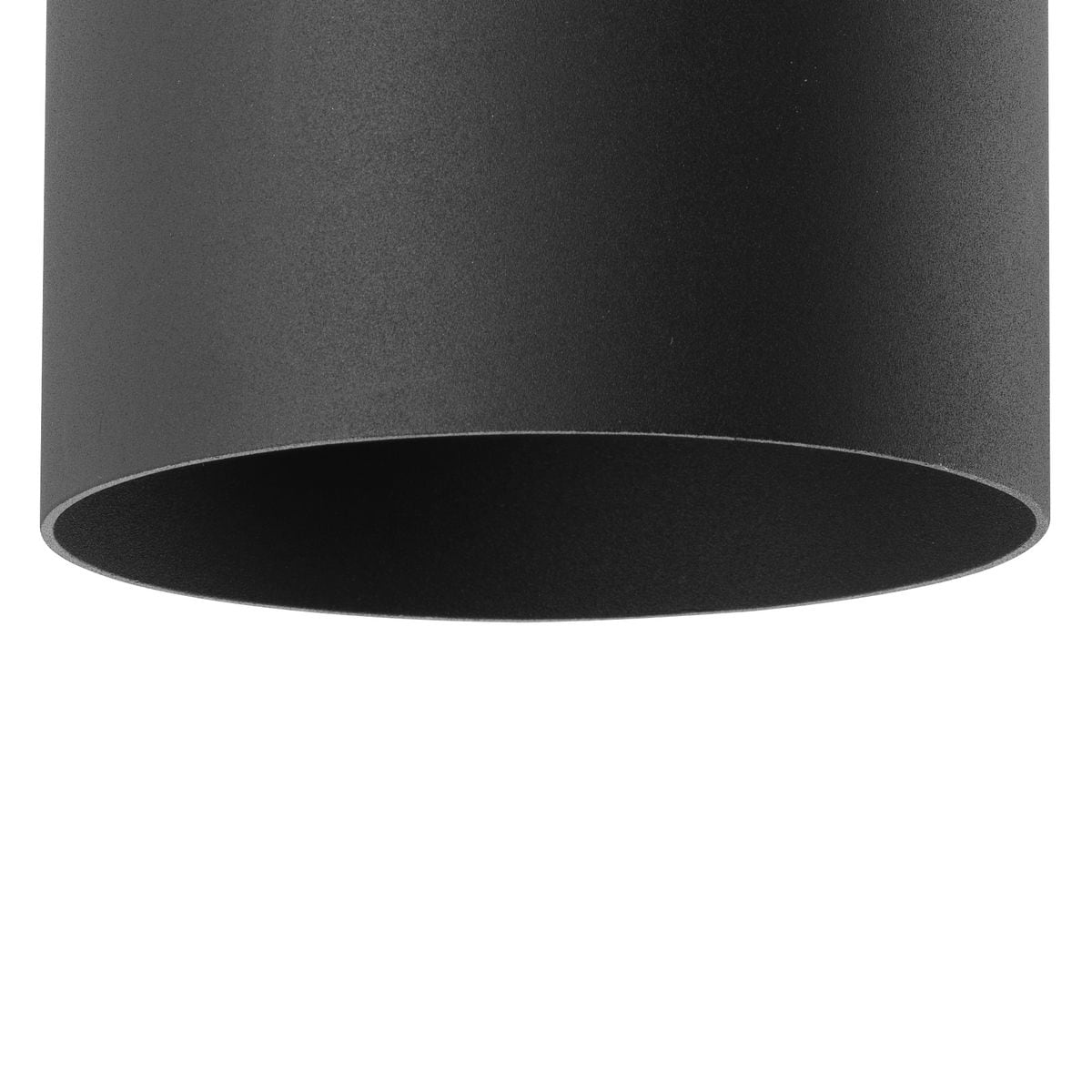 Progress Lighting Cylinder 6-in Black Indoor/Outdoor Flush Mount Light, 1-Light (P5741-31)