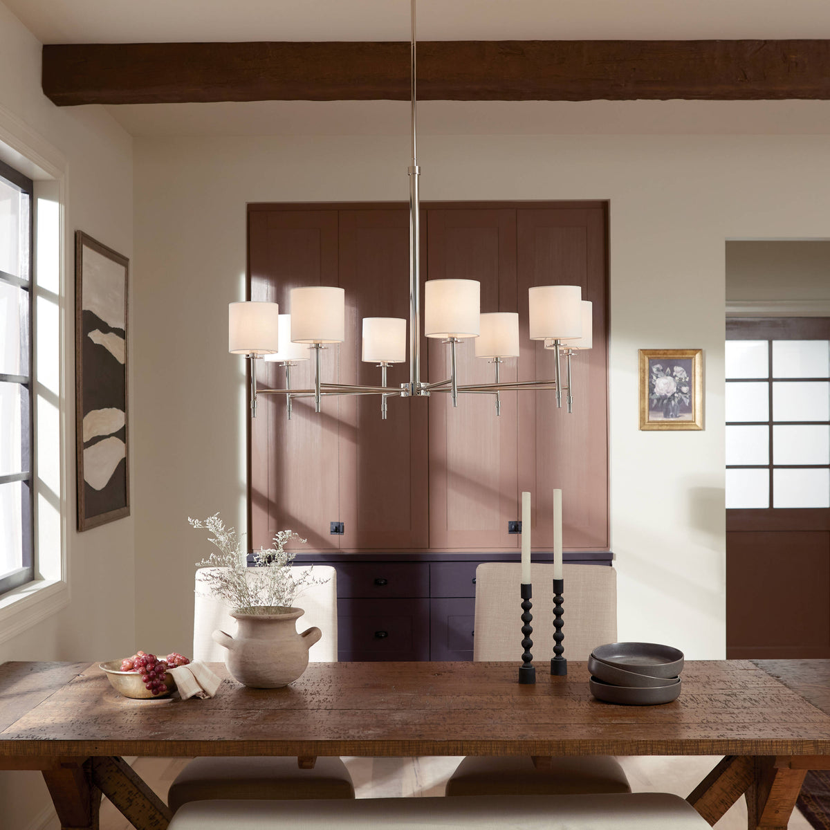 Kichler Ali 8-Light Polished Nickel Traditional Chandelier