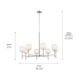 Kichler Ali 8-Light Polished Nickel Traditional Chandelier