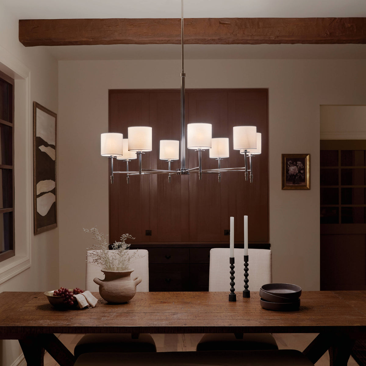 Kichler Ali 8-Light Polished Nickel Traditional Chandelier