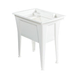 32 in. x 22 in. Polypropylene White Laundry Sink - Super Arbor