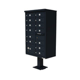 16-Mailboxes 1-Outgoing Mail Compartment 2-Parcel Lockers Pedestal Mount Cluster Box Unit - Super Arbor