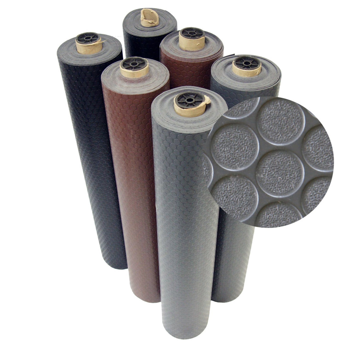 Rubber-Cal 48-in W x 0.078-in T Flexible PVC Gym Floor Roll (20-sq ft)