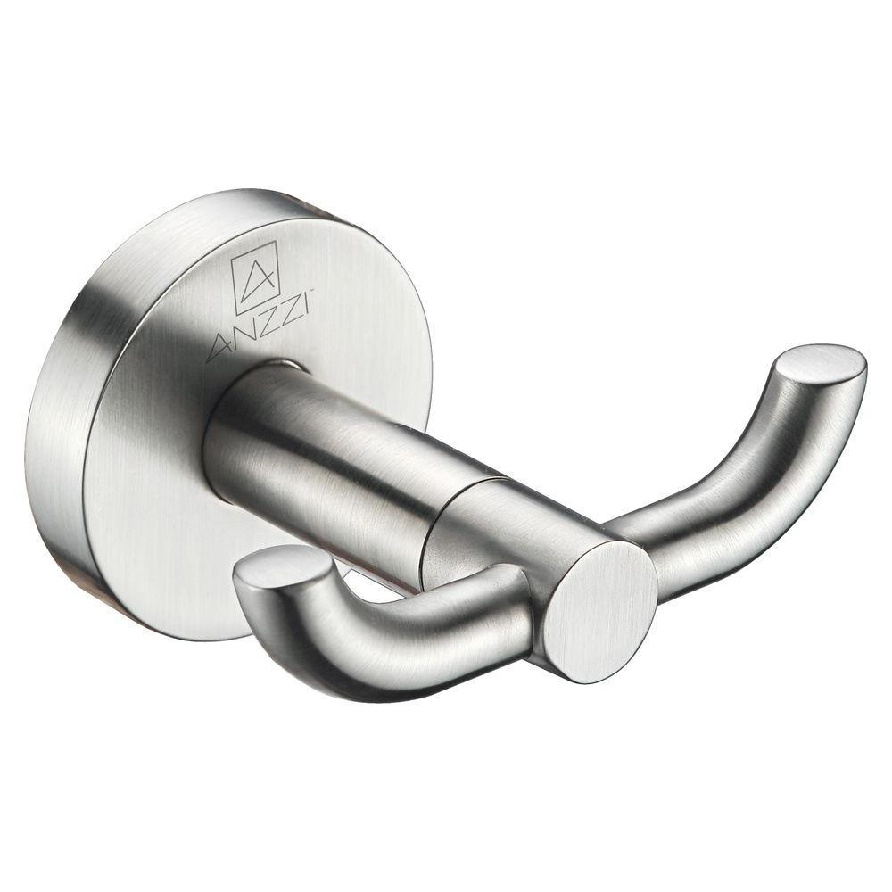 Caster Series Double Robe Hook in Polished Chrome - Super Arbor