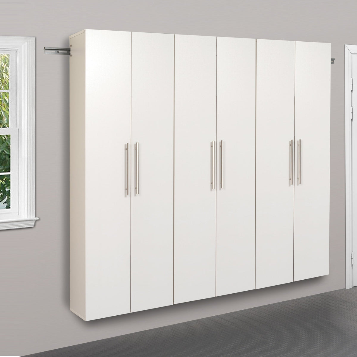 Prepac HangUps 24-in W x 72-in H Wood Composite White Wall-mount Utility Storage Cabinet