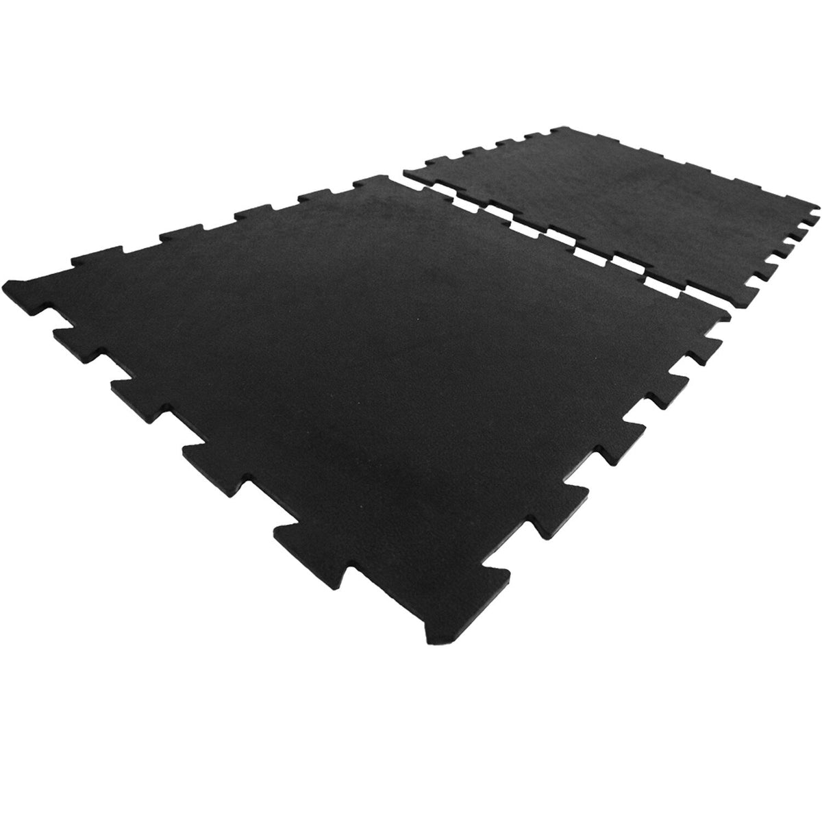 Rubber-Cal 24-in W x 24-in L x 0.375-in T Interlocking Rubber Gym Floor Tile (48-sq ft)