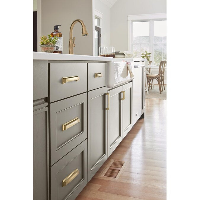 Amerock Appoint (128Mm or 160mm) Center to Center Dual Mount Rectangular Cup Drawer Pull