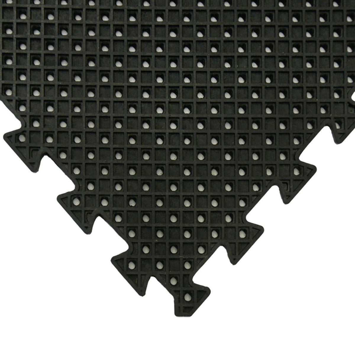 Rubber-Cal 20-in W x 20-in L x 0.625-in T Interlocking Rubber Gym Floor Tile (11-sq ft) (4-Pack)