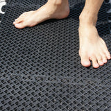Rubber-Cal 20-in W x 20-in L x 0.625-in T Interlocking Rubber Gym Floor Tile (11-sq ft) (4-Pack)