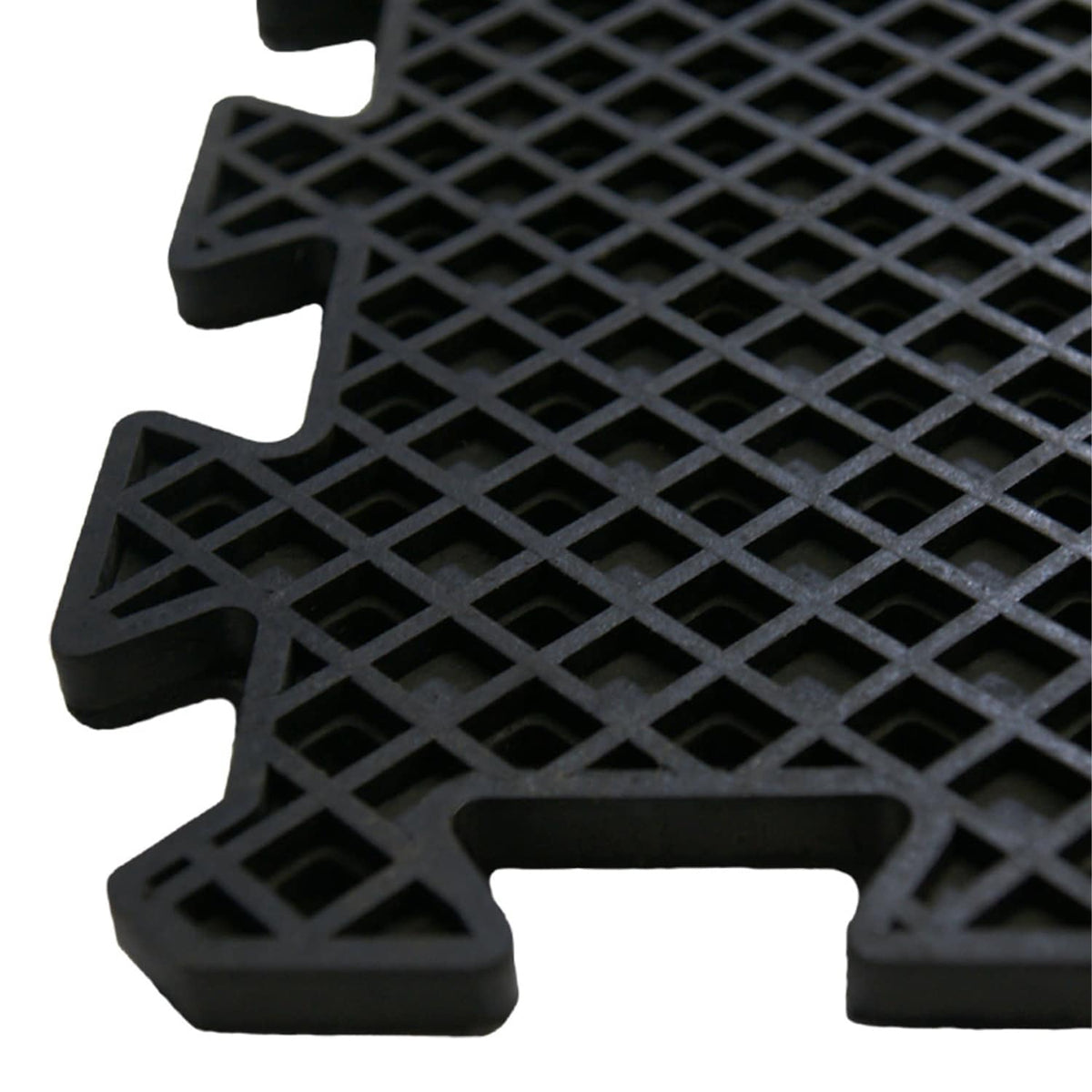 Rubber-Cal 20-in W x 20-in L x 0.625-in T Interlocking Rubber Gym Floor Tile (11-sq ft) (4-Pack)