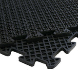 Rubber-Cal 20-in W x 20-in L x 0.625-in T Interlocking Rubber Gym Floor Tile (11-sq ft) (4-Pack)